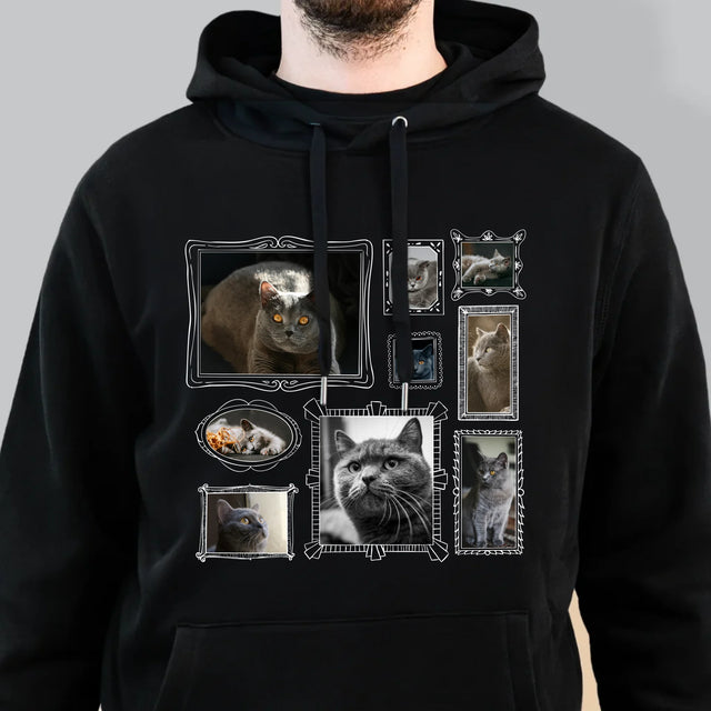 Colaj De Fotografii: Perete Galereia Cu Pisic - Hanorac Cu Glugă Pentru Bărbați