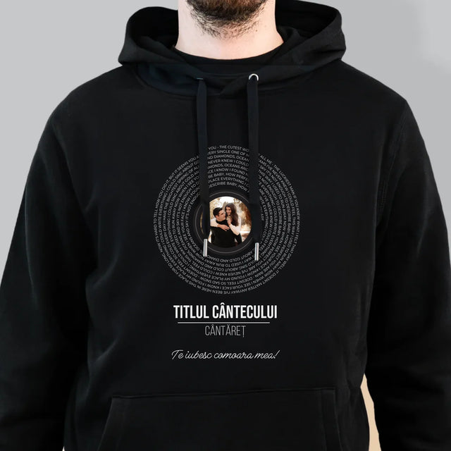 Fotografie Si Semnătură: Textul Cântecului Pe Disc - Hanorac Cu Glugă Pentru Bărbați