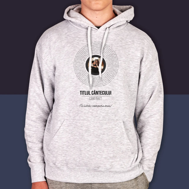 Fotografie Si Semnătură: Textul Cântecului Pe Disc - Hanorac Cu Glugă Pentru Bărbați