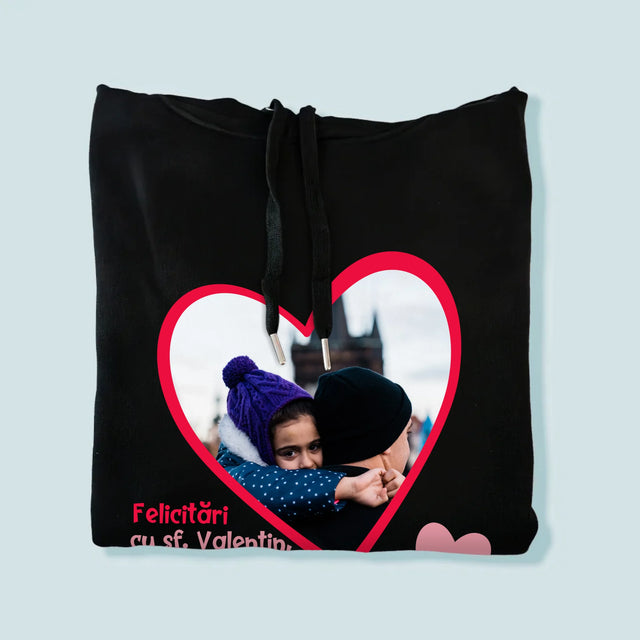 Fotografie Si Semnătură: Sf. Valentin Pentru Tată - Hanorac Cu Glugă Pentru Bărbați