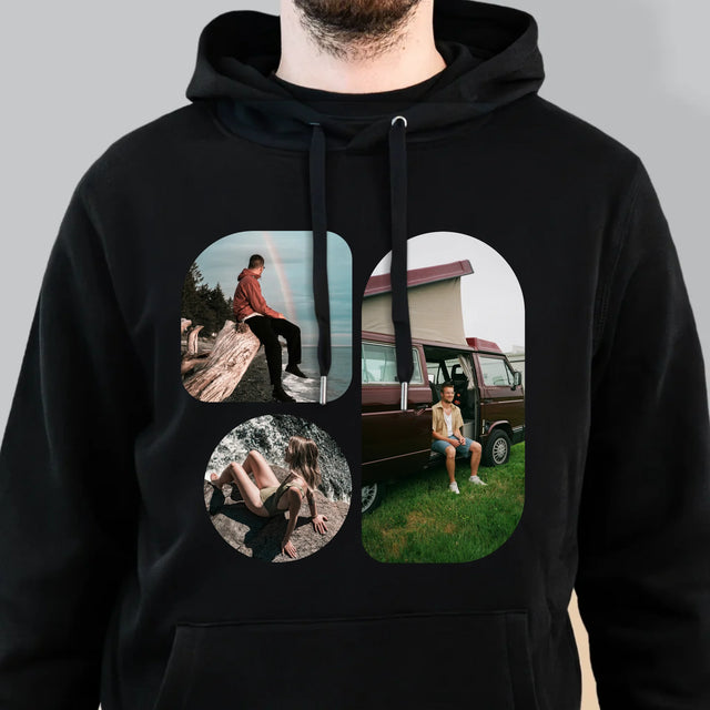 Colaj De Fotografii: Forme - Hanorac Cu Glugă Pentru Bărbați