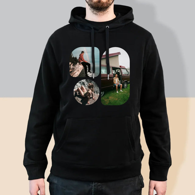 Colaj De Fotografii: Forme - Hanorac Cu Glugă Pentru Bărbați