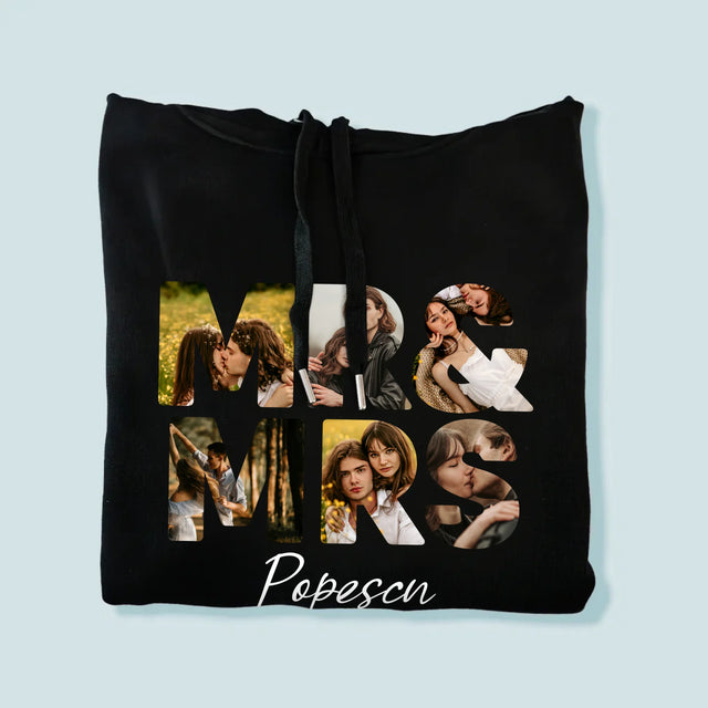 Cuvânt Din Fotografii: Mr&Mrs - Hanorac Cu Glugă Pentru Bărbați