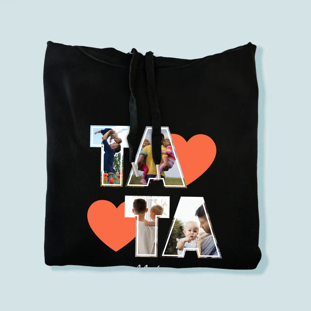 Colaj De Fotografii: Tata Este Cel Mai Bun - Hanorac Cu Glugă Pentru Bărbați