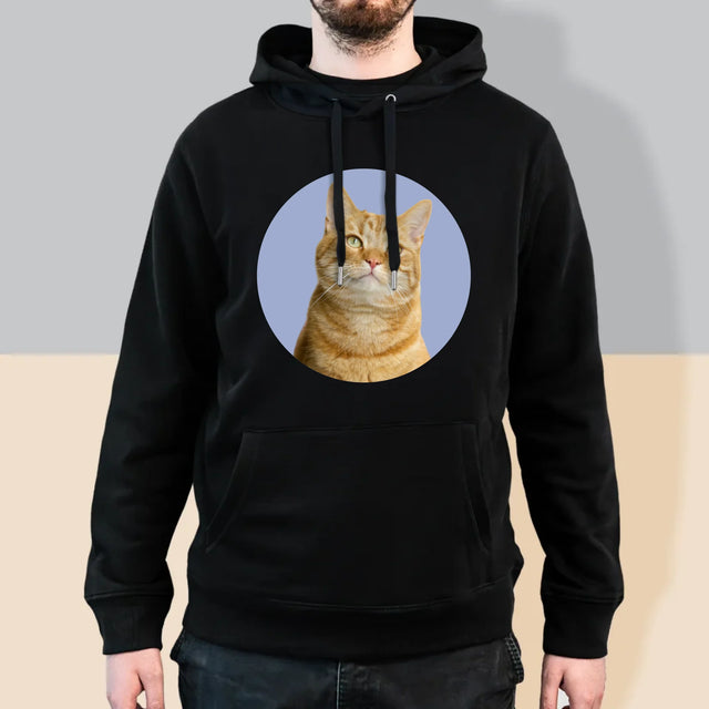 Fotografie Si Semnătură: Pisicul Tău - Hanorac Cu Glugă Pentru Bărbați
