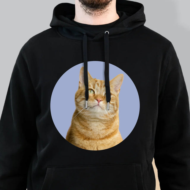 Fotografie Si Semnătură: Pisicul Tău - Hanorac Cu Glugă Pentru Bărbați
