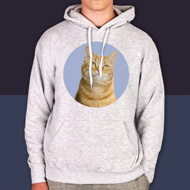 Fotografie Si Semnătură: Pisicul Tău - Hanorac Cu Glugă Pentru Bărbați
