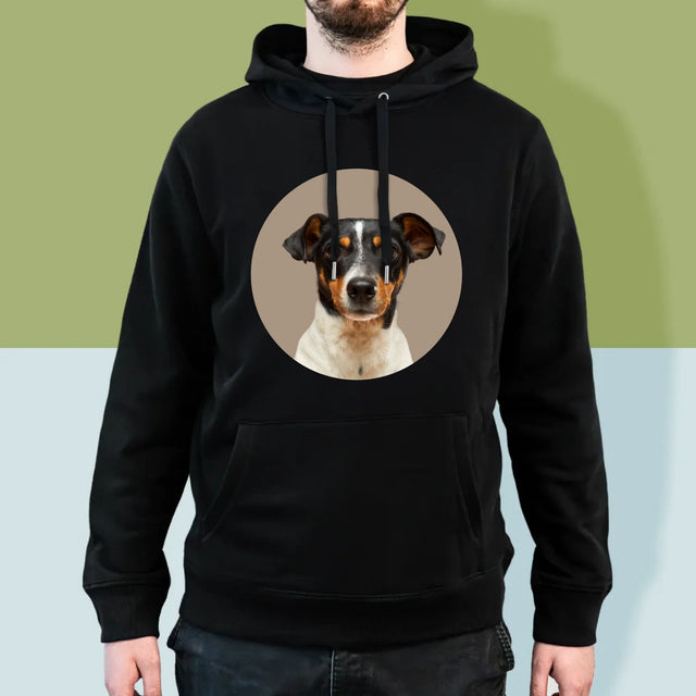 Fotografie Si Semnătură: Câinele Tău - Hanorac Cu Glugă Pentru Bărbați