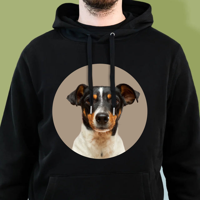 Fotografie Si Semnătură: Câinele Tău - Hanorac Cu Glugă Pentru Bărbați