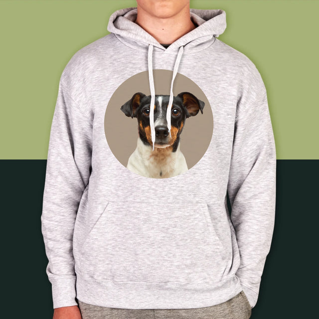 Fotografie Si Semnătură: Câinele Tău - Hanorac Cu Glugă Pentru Bărbați