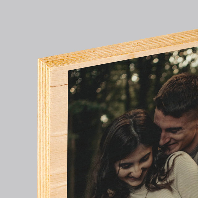 Fotografie Si Semnătură: Spotify Cu Cod Qr - Imprimare Pe Lemn ( Verticală)