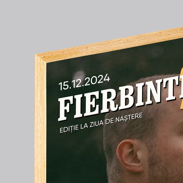 Copertă Derevistă: Fierbinte La 40 De Ani - Imprimare Pe Lemn ( Verticală)