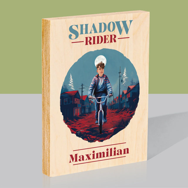 Personajul Tău: Shadow Rider - Imprimare Pe Lemn ( Verticală)