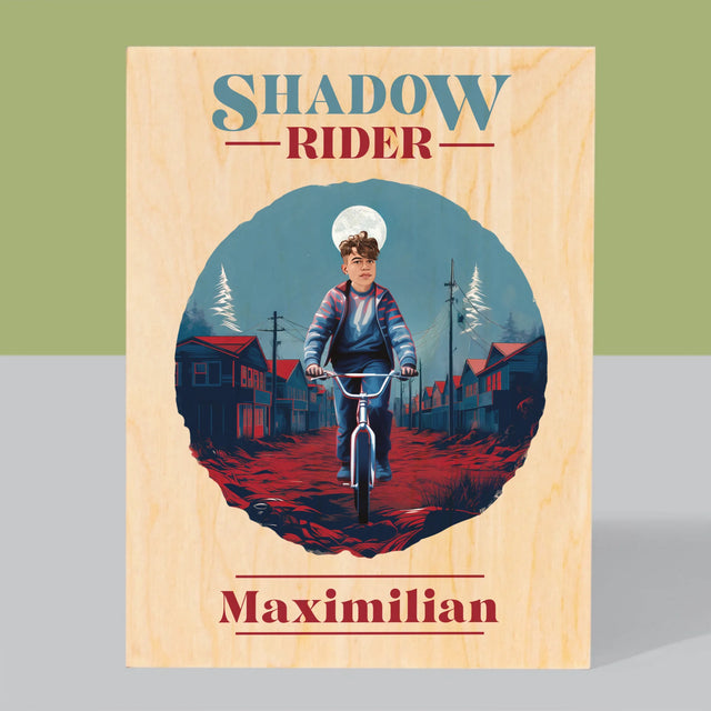 Personajul Tău: Shadow Rider - Imprimare Pe Lemn ( Verticală)