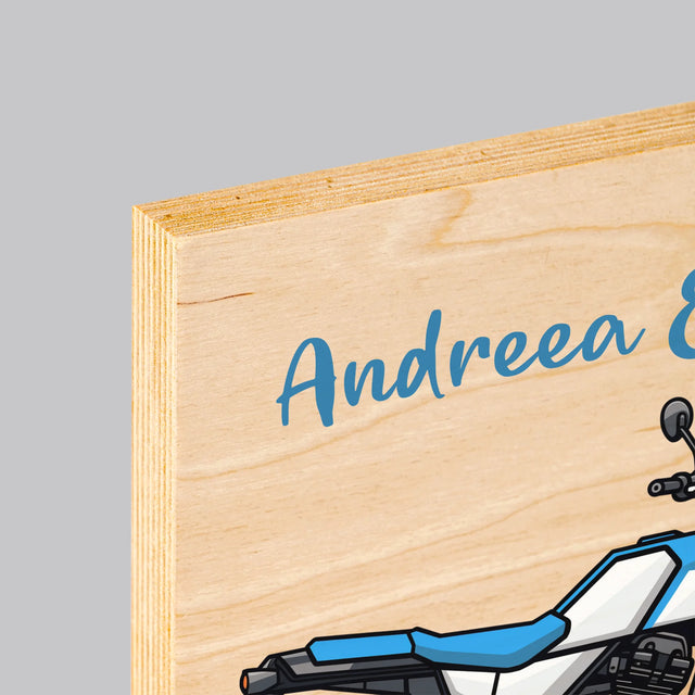 Colaj De Fotografii: Împreună Pînă La Orizont - Imprimare Pe Lemn ( Verticală)