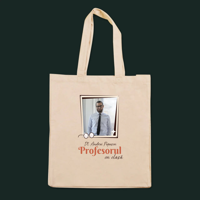 Fotografie Si Semnătură: Profesorul Cu Clasă - Sacoșă De Pânză