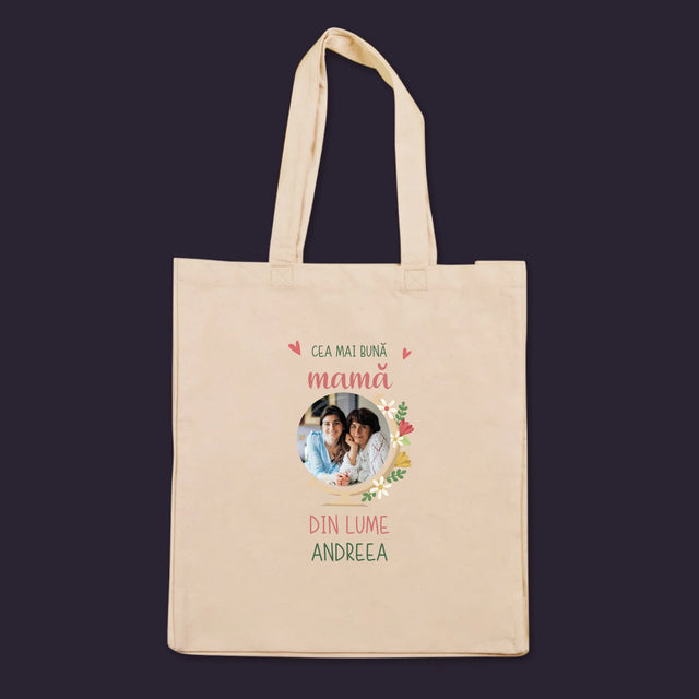 Fotografie Si Semnătură: Cea Mai Bună Mamă Lumea - Sacoșă De Pânză