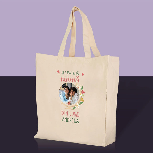 Fotografie Si Semnătură: Cea Mai Bună Mamă Lumea - Sacoșă De Pânză