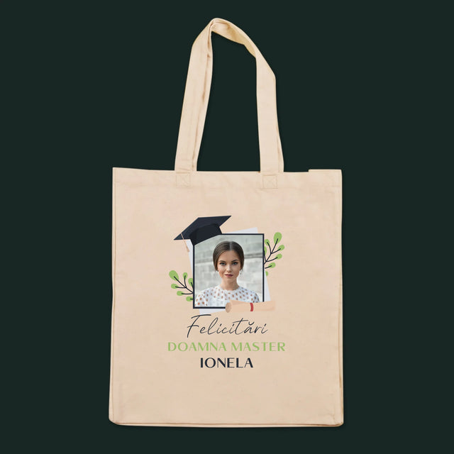 Fotografie Si Semnătură: Felicitări Master - Sacoșă De Pânză