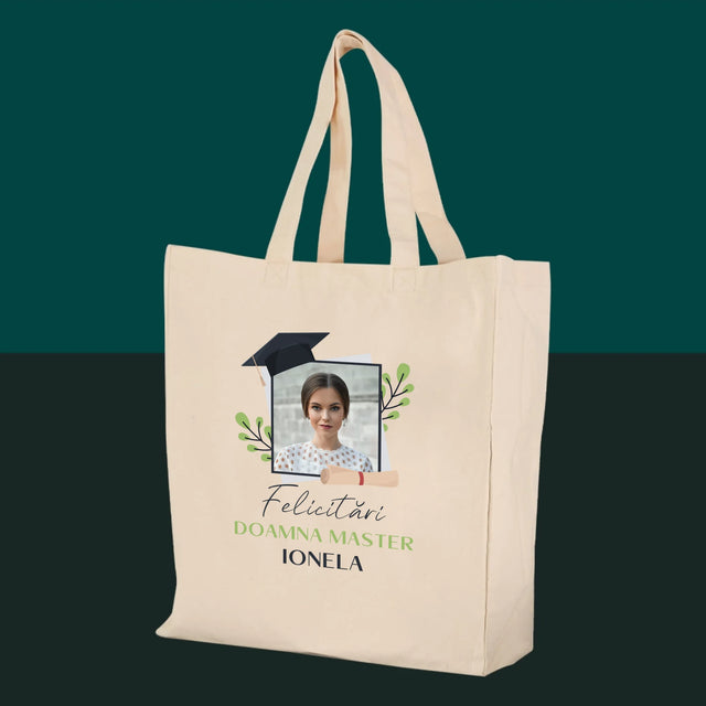 Fotografie Si Semnătură: Felicitări Master - Sacoșă De Pânză