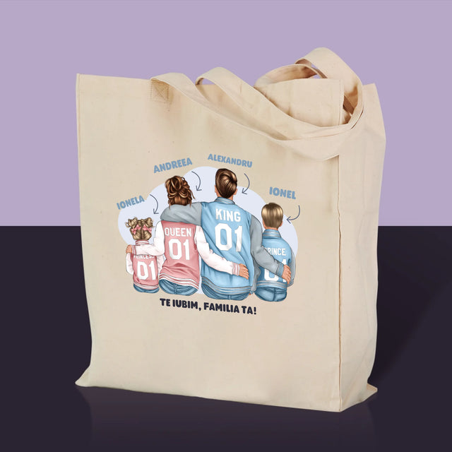 Creator De Personaj: Familia În Honoraci - Sacoșă De Pânză