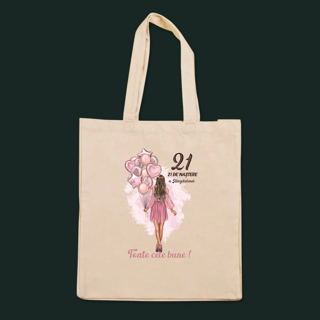 Creator De Personaj: Ziua De Naștere Baloane - Sacoșă De Pânză