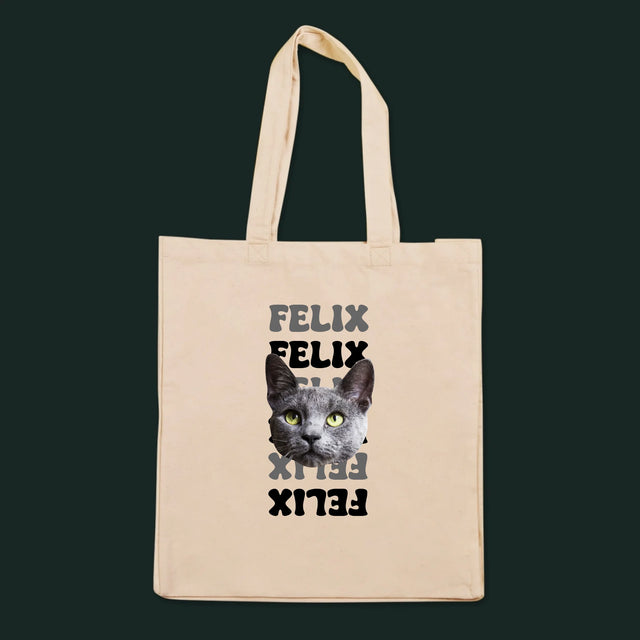 Personajul Tău: Fotografia Pisicului Cu Nume - Sacoșă De Pânză