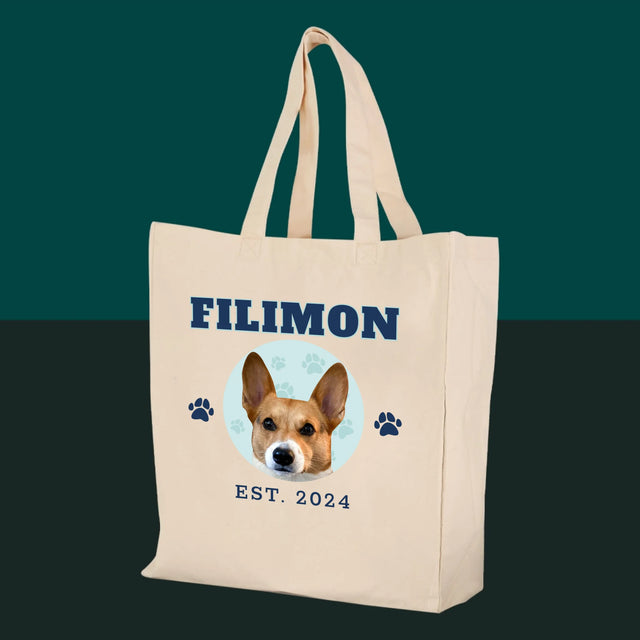 Personajul Tău: Câinele Tău Varsity - Sacoșă De Pânză