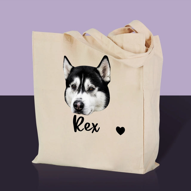 Personajul Tău: Capul Câinelui Tău - Sacoșă De Pânză