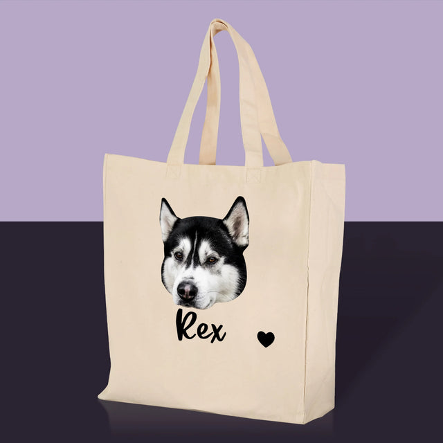 Personajul Tău: Capul Câinelui Tău - Sacoșă De Pânză