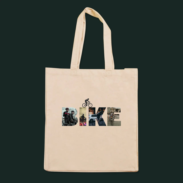 Cuvânt Din Fotografii: Bike - Sacoșă De Pânză