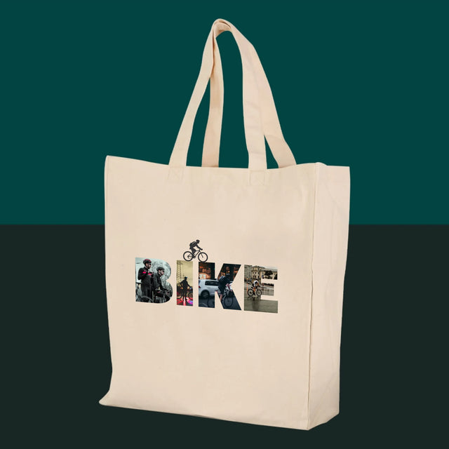 Cuvânt Din Fotografii: Bike - Sacoșă De Pânză