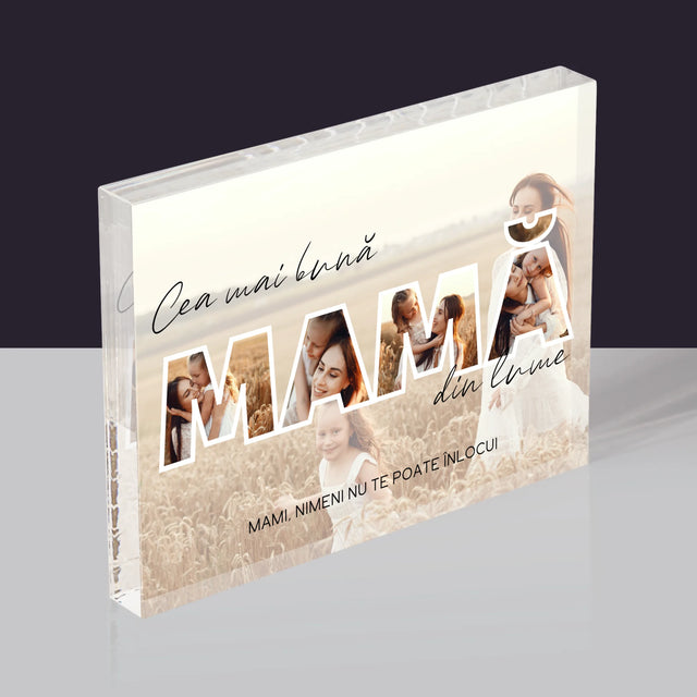 Cuvânt Din Fotografii: Cea Mai Bună Mamă Din Lume Fotografii - Bloc Acrilic