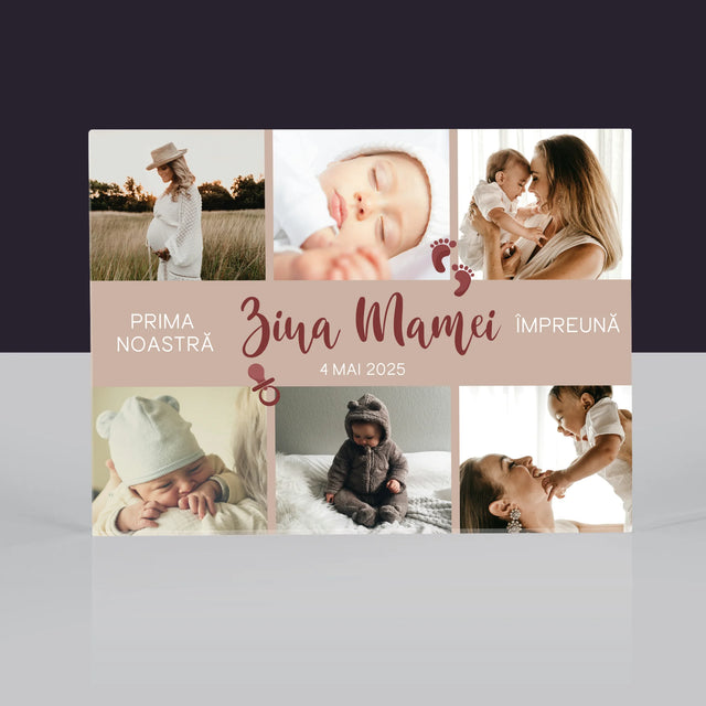 Colaj De Fotografii: Prima Noastră Zi A Mamei - Bloc Acrilic