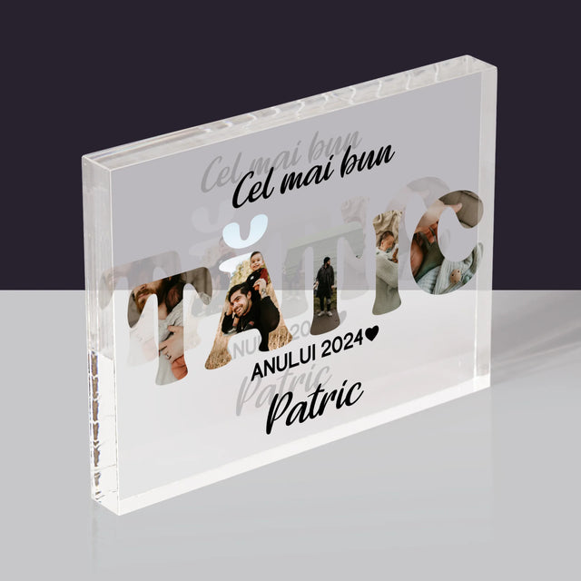 Cuvânt Din Fotografii: Cel Mai Bun Tată Al Anului - Bloc Acrilic