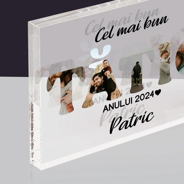 Cuvânt Din Fotografii: Cel Mai Bun Tată Al Anului - Bloc Acrilic