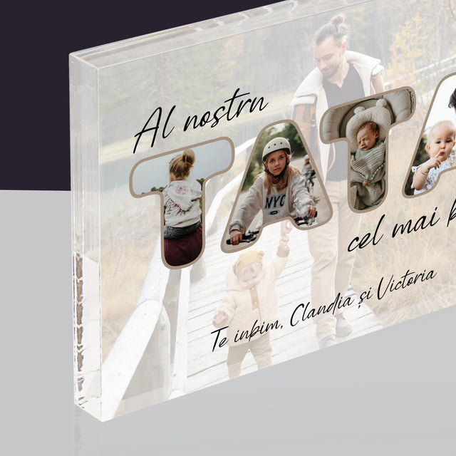 Cuvânt Din Fotografii: Tatăl Nostru Este Cel Mai Bun - Bloc Acrilic