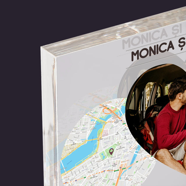 Harta Oraș: Locurile Noastre - Bloc Acrilic