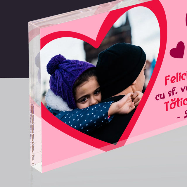 Fotografie Si Semnătură: Sf. Valentin Pentru Tată - Bloc Acrilic