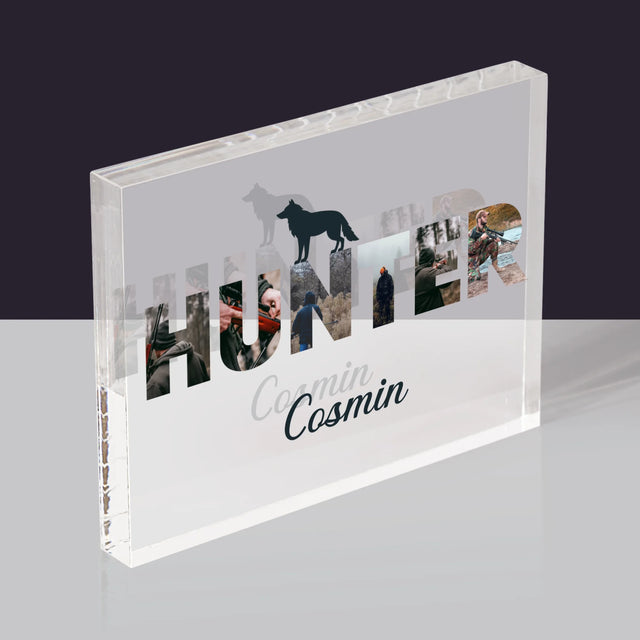 Cuvânt Din Fotografii: Hunter - Bloc Acrilic