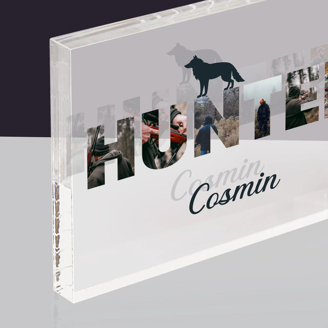 Cuvânt Din Fotografii: Hunter - Bloc Acrilic