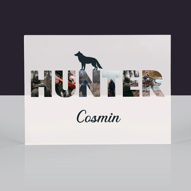 Cuvânt Din Fotografii: Hunter - Bloc Acrilic