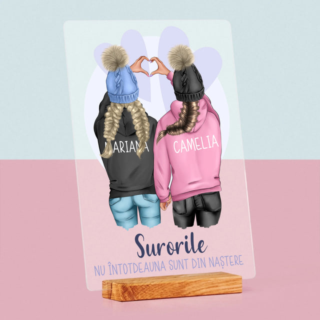 Creator De Personaj: Prietene Iarna - Imprimare Pe Sticlă Acrilică (Verticală)