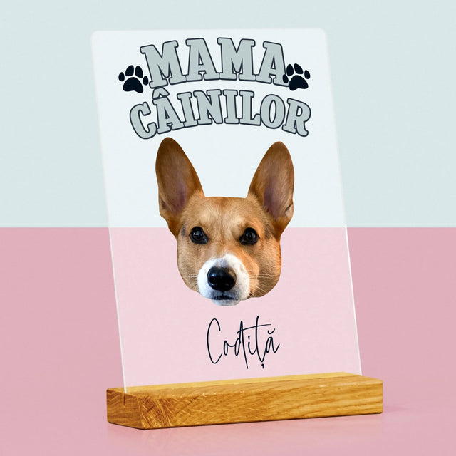 Personajul Tău: Mama Câinilor - Imprimare Pe Sticlă Acrilică (Verticală)