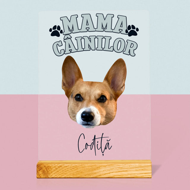 Personajul Tău: Mama Câinilor - Imprimare Pe Sticlă Acrilică (Verticală)