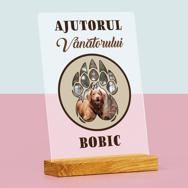 Formă Din Fotografii: Ajutorul Vânătorului - Imprimare Pe Sticlă Acrilică (Verticală)