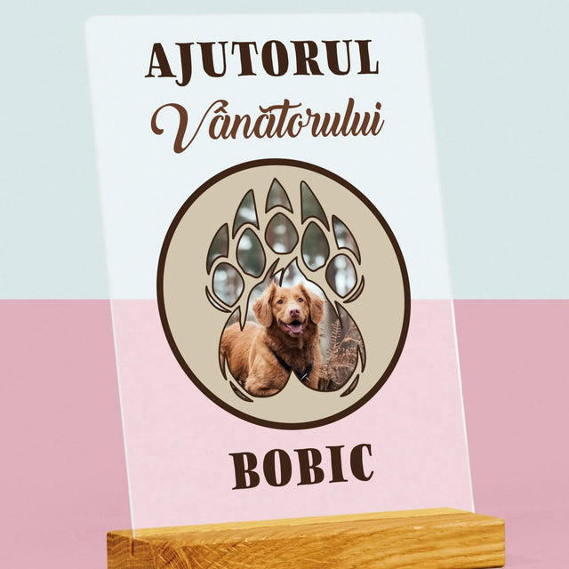 Formă Din Fotografii: Ajutorul Vânătorului - Imprimare Pe Sticlă Acrilică (Verticală)