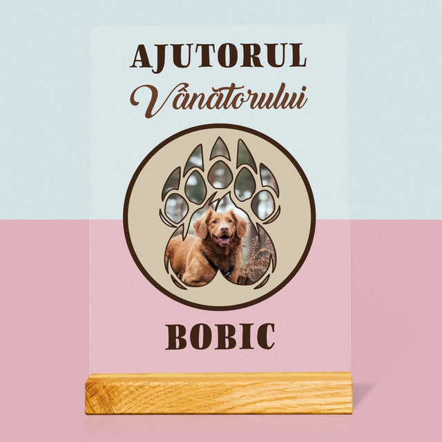 Formă Din Fotografii: Ajutorul Vânătorului - Imprimare Pe Sticlă Acrilică (Verticală)