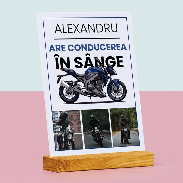 Fotokolaż: Ma Jazdę We Krwi - Wydruk Na Szkle Akrylowym | RO