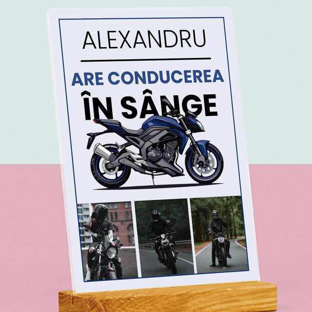 Fotokolaż: Ma Jazdę We Krwi - Wydruk Na Szkle Akrylowym | RO